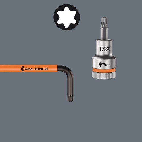 05024480001 Wera 9 TORX® Winkelschlüssel, Multicolour, lange Aus Produktbild Additional View 6 L