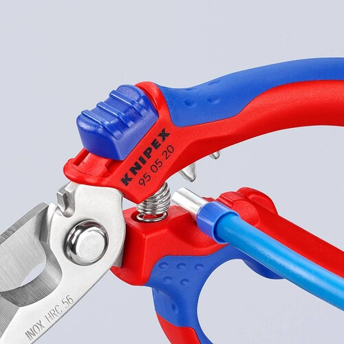 950520SB Knipex Elektrikerschere von 0,5 bis 6 mm2 und 10 bis 25 mm2 Produktbild Additional View 7 L