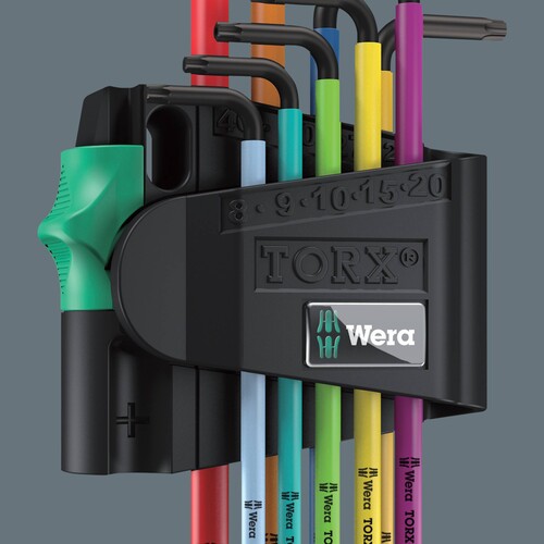 05024335001 Wera 967/9 TX BO Multicolour 1 Winkelschlüsselsatz, BlackLaser Produktbild Additional View 6 L