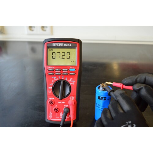 B044690 BENNING Digital Multimeter MM 7-2  1000/1000V, 10/10A, 60MOhm, 10mF Produktbild Additional View 6 L