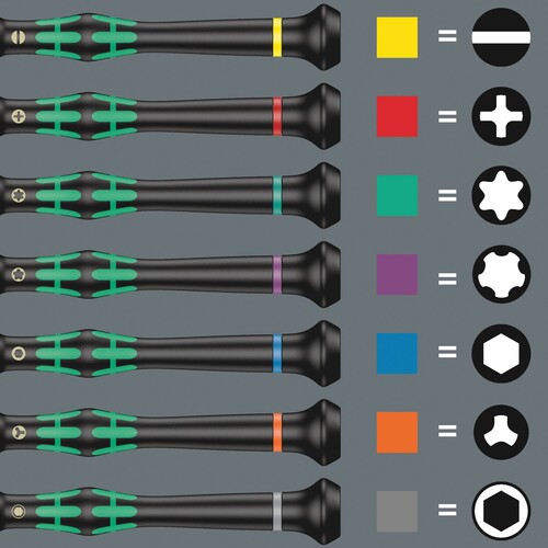05118024001 Wera Elektroniker Schraubendreher, mit Drehkappe Produktbild Additional View 7 L