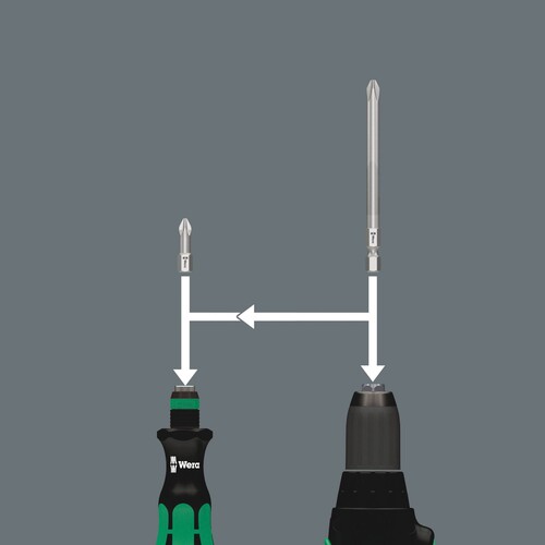 0070504102100 WERA Bit-Sortiment Kraftform Komp. 62 Produktbild Additional View 8 L