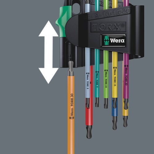 05073599001 Wera 967/9 TX BO Multicolour 1 SB Winkelschlüsselsatz Produktbild Additional View 8 L