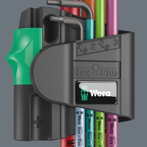 05022534001 Wera 950/7 Hex Plus Multicolour Magnet 1 Winkelschlüsselsat Produktbild Additional View 8 L