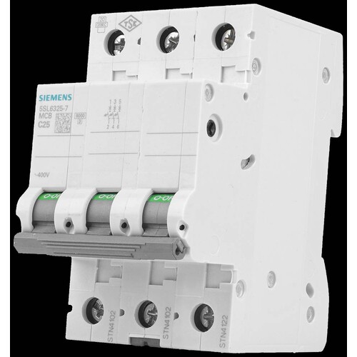 5SL6325-7 SIEMENS LS-SCHALTER C 25A 3-POLIG AC 400V Produktbild Additional View 3 L