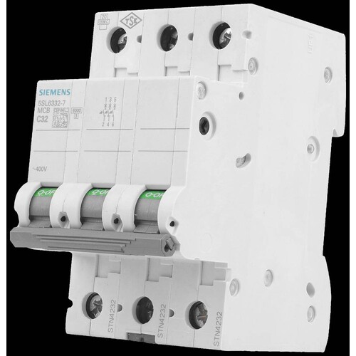 5SL6332-7 SIEMENS LS-SCHALTER C 32A 3-POLIG AC 400V Produktbild Additional View 3 L