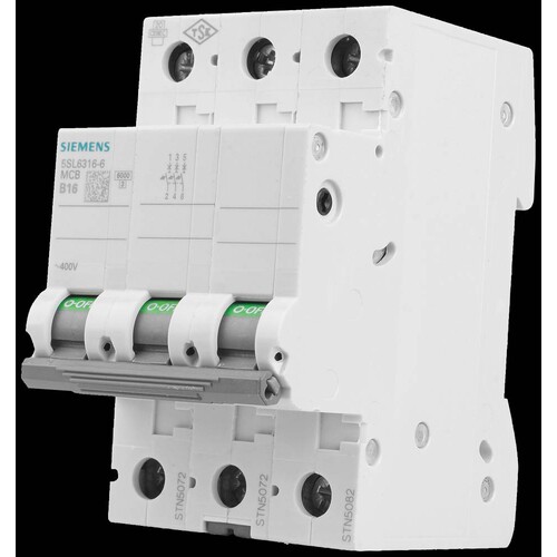 5SL6316-6 Siemens LS-SCHALTER 6KA 3POL B16 Produktbild Additional View 3 L