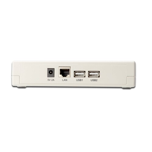 DN-13006-1 Digitus Printserver 3Port USB+Parallel 10/100MB, 2xUSB2.0, 1xDSUB Produktbild Additional View 1 L