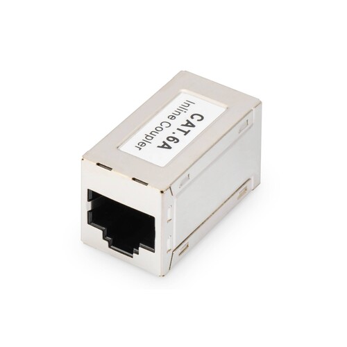 DN-93905 Digitus Modular coupler 1 1 RJ45 Cat6a 1xRJ45 to1x RJ45 full shield Produktbild Additional View 2 L