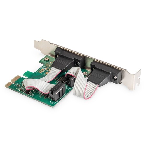 DS-30000-1 Digitus PCI Express 2 PORT Seriell 2x Seriell (DSUB 9) Produktbild Additional View 2 L