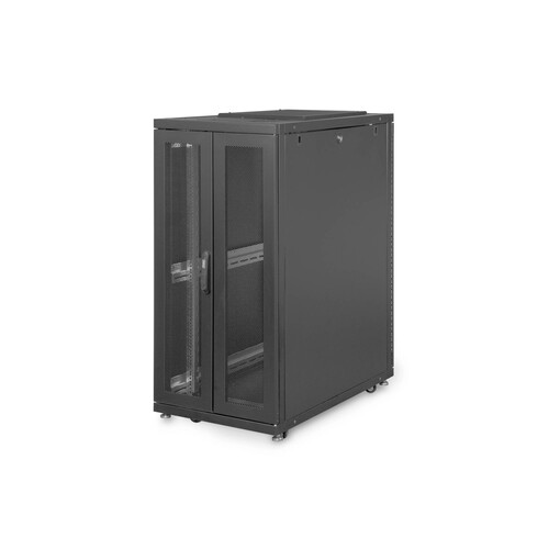 DN-19-SRV-26U-B-G-1 Digitus Serverschrank 26HE Glastür H1245x B600  Produktbild Additional View 2 L