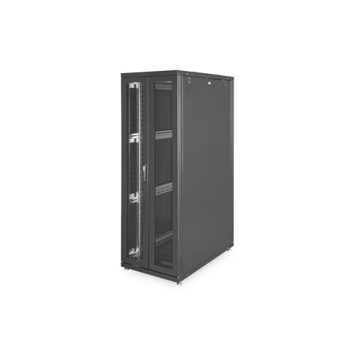 DN-19-SRV-36U-B-1 Digitus Serverschrank 36HE Per.Tür H1705x B600 xT1000 mm RAL9 Produktbild Additional View 2 L