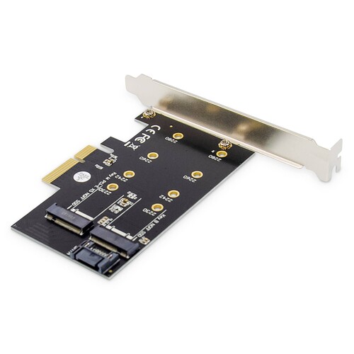 DS-33170 Digitus M.2 NGFF/NVMe SSD PCIexpress Add On card supports B, M an Produktbild Additional View 2 L