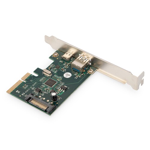 DS-30225 Digitus PCIe Karte, USB Type C + USB Type A, bis zu 10GB/s Produktbild Additional View 2 L