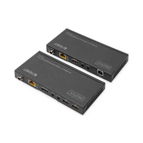 DS-55512 Digitus HDBaseT HDMI KVM Extender 4K/30Hz, 70 m, 10.2 Gbps, HDCP Produktbild Additional View 2 L