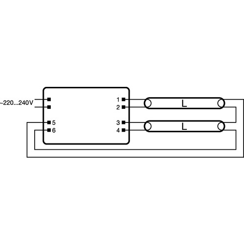 821504 Osram Vorschaltgerät QT-ECO 2x5-11 220-240S Produktbild Additional View 2 L