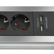 1391000516 Brennenstuhl Premium ALU Line 6fach schwarz *DE* 3m H05VV F3G1,5 USB, Produktbild