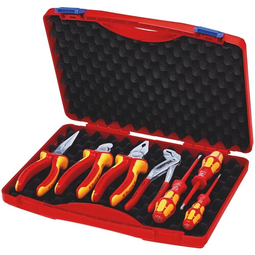 2115 KNIPEX SCHRAUBENDREHER+ZANGEN  BOX ESD 7-TEILIG VDE 1000V Produktbild Additional View 1 L