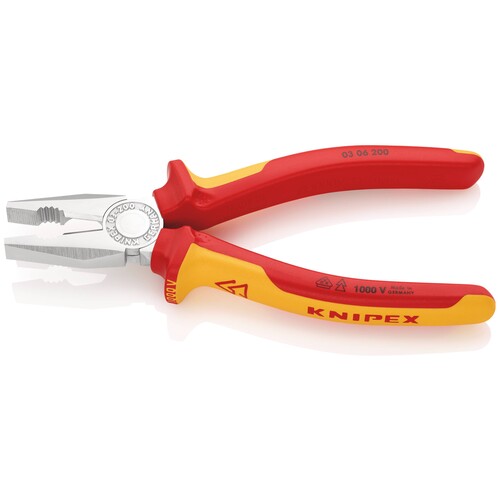 306200 KNIPEX KOMBIZANGE ISOL. 200MM VDE 1000V Produktbild Additional View 6 L