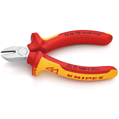 7006125 KNIPEX SEITENSCHNEIDER 125MM VDE 1000V Produktbild Additional View 1 L