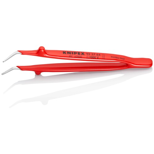 923764 KNIPEX PRÄZISIONS-PINZETTE ISOL. GEWINK. SPITZEN FEIN GEZAHNT VDE 1000V Produktbild Additional View 1 L