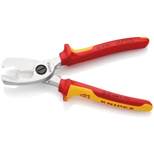 9516200 KNIPEX KABELSCHERE ISOL. 20MM/70MM2 VDE 1000V Produktbild Additional View 3 L