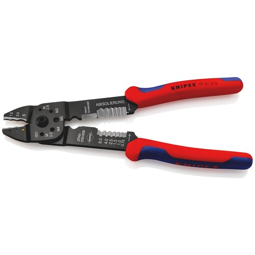 9721215 KNIPEX CRIMPZANGE F.ISOL. KABELSCHUHE 0,75-6MM Produktbild Additional View 9 L