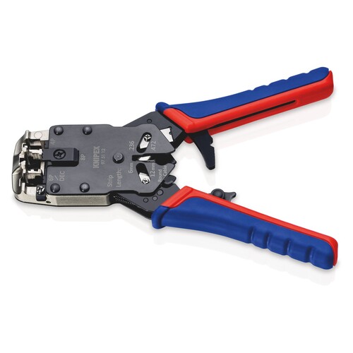 975112SB KNIPEX CRIMPZANGE F.WESTERN- STECKER RJ10, RJ11/12, RJ45 Produktbild Additional View 6 L