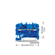 2002-1204 WAGO TOP JOB REIHENKLEMME 2,5 BLAU 2-LEITER STECKANSCHLUSS Produktbild 2 S