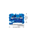 2004-1204 WAGO TOP JOB REIHENKLEMME 4 BLAU 2-LEITER STECKANSCHLUSS Produktbild 2 S