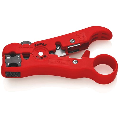 16 60 06 SB KNIPEX Abisolierwerkzeug für Koax Kabel Produktbild Additional View 3 L