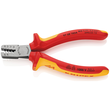 9768145A KNIPEX Crimpzange für Adernend- Hülsen 145mm, isoliert, 0,25-2,5mm² Produktbild Additional View 1 S