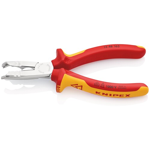 13 46 165 Knipex Abmantelungszange 165mm, dm 8-13mm, verchromt, VDE 1000V Produktbild Additional View 5 L