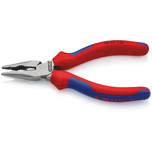 08 22 145 Knipex Spitzkombizange 145mm sw atramentiert, Mehrkomponentenhülle Produktbild Additional View 3 L