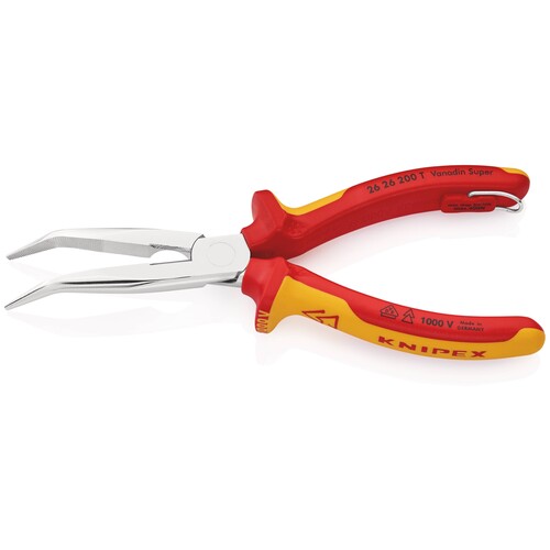 26 26 200 T Knipex Flachrundzg. m.Schneide/Befestigungsöse Produktbild Additional View 1 L