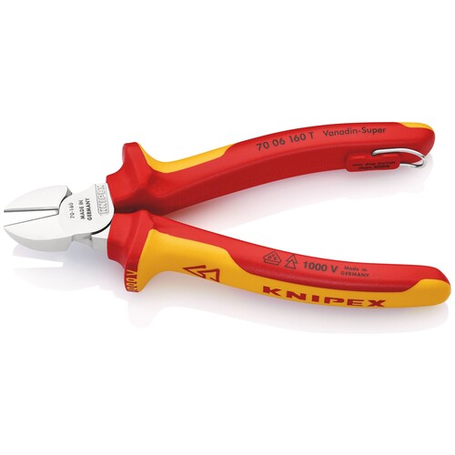 70 06 160 T Knipex Seitenschneider mit Befestigungsöse Produktbild Additional View 6 L