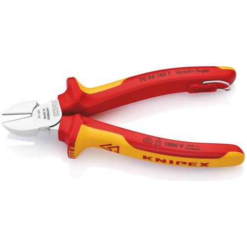 70 06 160 T Knipex Seitenschneider mit Befestigungsöse Produktbild Additional View 4 L