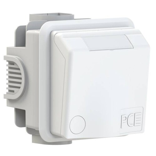 883-6v   PC ELECTRIC Unterputzsteckdose CEE 3x16A RAL9016 Produktbild Additional View 1 L
