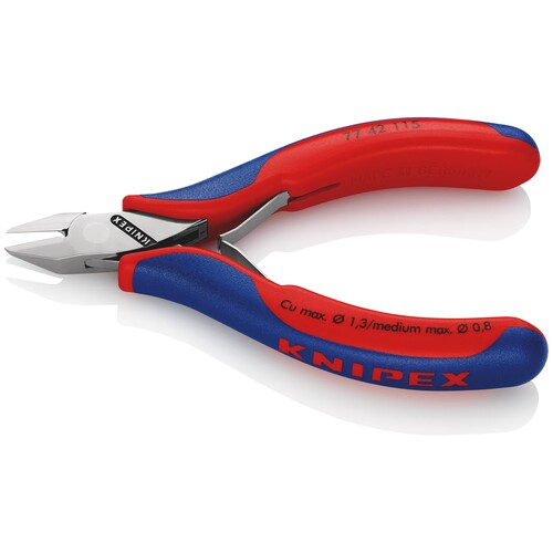 7742115 Knipex Elektronik Seitenschneide 115mm spiegelpoliert Produktbild Additional View 2 L