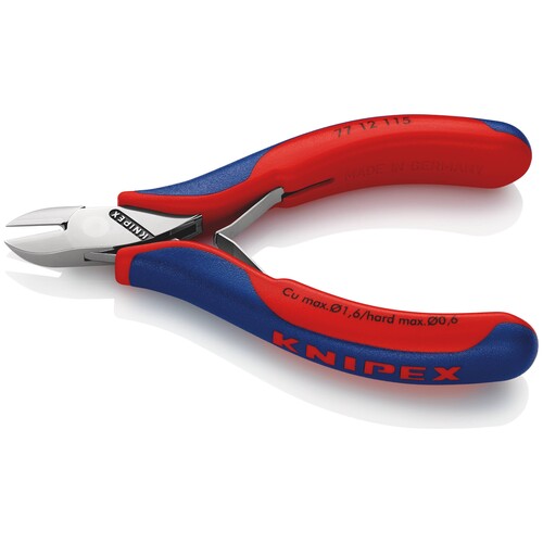 7712115 Knipex Elektronik Seitenschneide 115mm spiegelpoliert Produktbild Additional View 2 L