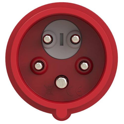 77825-6 PC-Electric Anbaugerätestecker mit Phasenwender 5x32A gewinkelt IP44 Produktbild Additional View 1 L