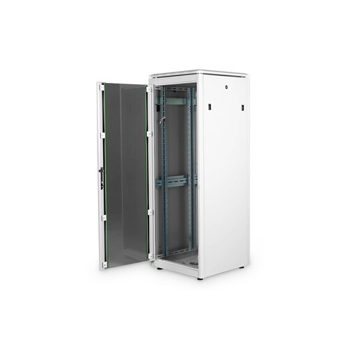 DN-19-32U-6/6-1 Digitus 19 Schrank 32HE Glastür H1600 x B600 x T600mm, RAL7035 Produktbild Additional View 3 L