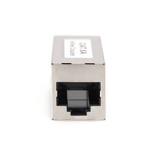 DN-93905 Digitus Modular coupler 1 1 RJ45 Cat6a 1xRJ45 to1x RJ45 full shield Produktbild Additional View 3 L