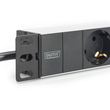 DN-95411 Digitus 10Zoll Steckdosenleiste 3-fach 2m Kabel, 250V/16A Produktbild Additional View 2 S