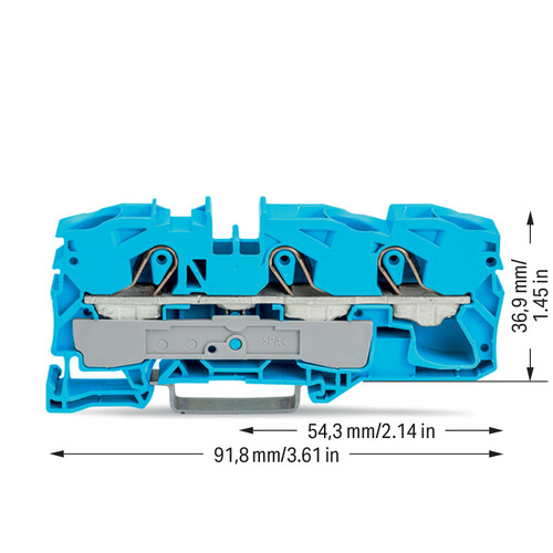 2016-1304 WAGO TOPJOB S 3L-DG-KL. 16(25F)QMM BLAU Produktbild Additional View 2 L