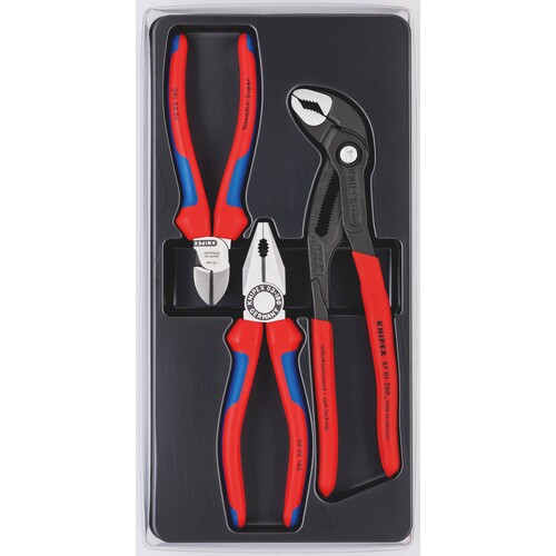 00 20 09 V01 Knipex Bestseller-Paket Satz 3-tlg. 0302180+7002160+8701250 Produktbild Additional View 1 L