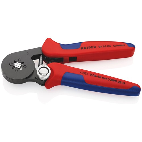 97 53 04 SB Knipex Aderendhülsen Presszange, selbsteinstellend Produktbild Additional View 2 L