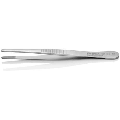 92 64 43 Knipex Präzisionspinzette, stumpfe Form Produktbild Additional View 1 L