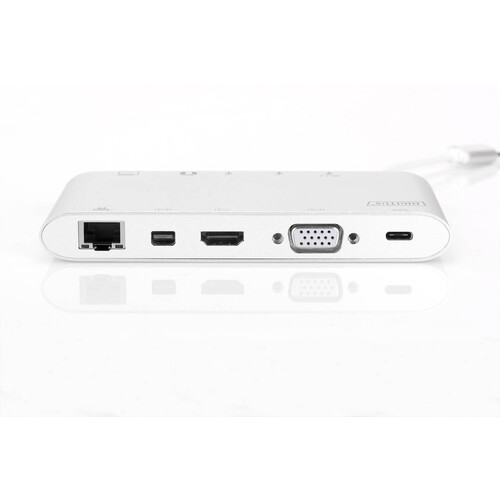 DA-70861 Digitus Docking Station, USB C HDMI/MiniDP/VGA/USB/RJ45 Produktbild Additional View 3 L