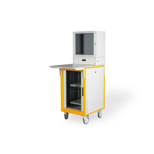 DN-39004 Digitus Mobile Arbeitsstation mit integriertem Netzwerkschrank Produktbild Additional View 3 L